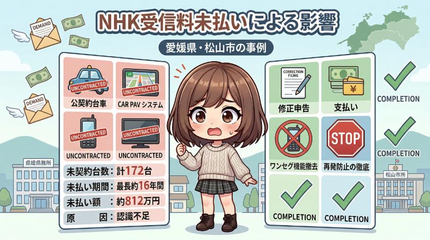 NHK受信料未払いによる影響