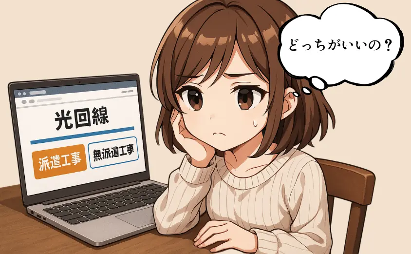 派遣工事と無派遣工事とは