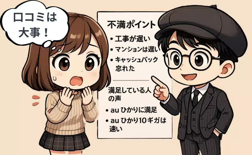 利用者の口コミで分かったauひかりの真実。口コミ・評判