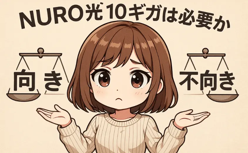 NURO光10ギガは必要か?向き不向きは?