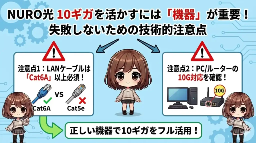 NURO光 10ギガを活かすには「機器」が重要！失敗しないための技術的注意点