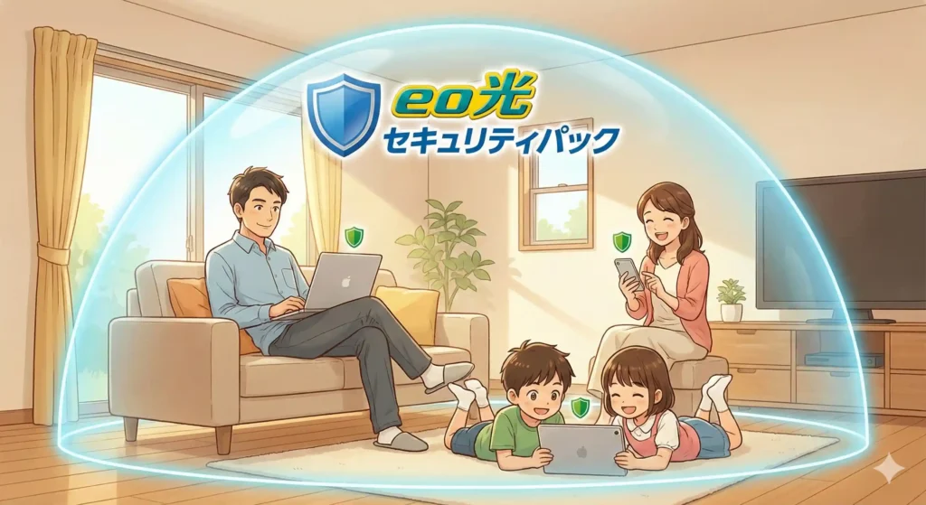 PC・スマホ・タブレット最大5台まで!家族全員で使うコスパのメリット