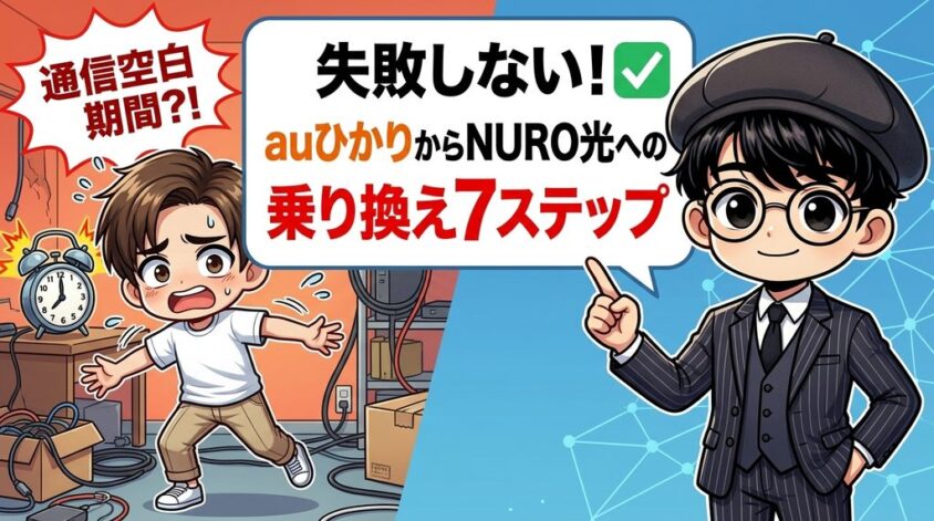 失敗しない！auひかりからNURO光への乗り換え7ステップ