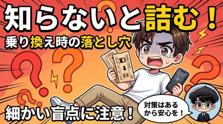 知らないと詰む！乗り換え時の落とし穴と対策