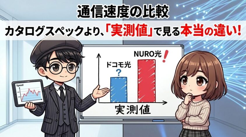 通信速度の比較|実測値で見る本当の違い