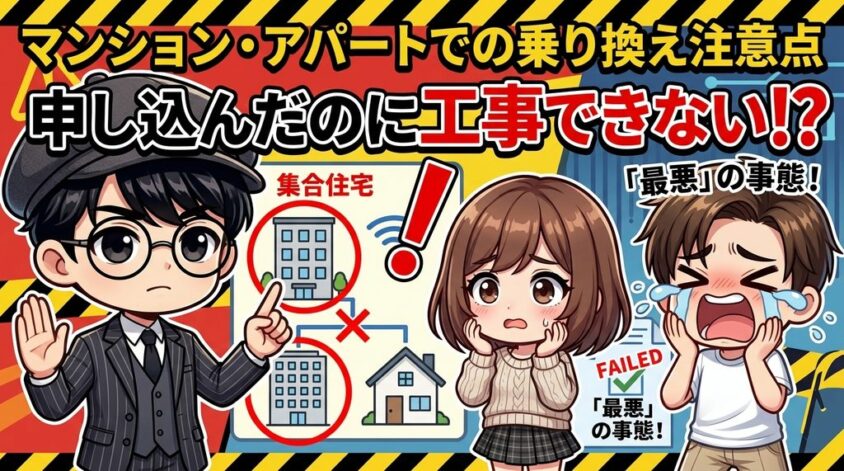 マンションとアパートでの乗り換え注意点