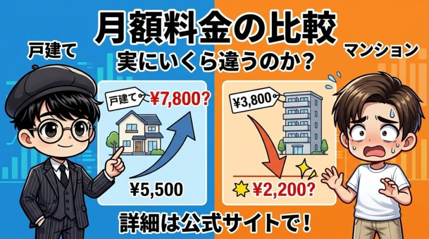 月額料金の比較|実際にいくら違うのか