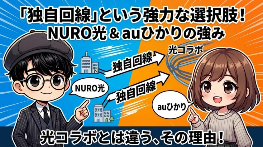NURO光とauひかりの共通点と独自回線という選択肢の意味
