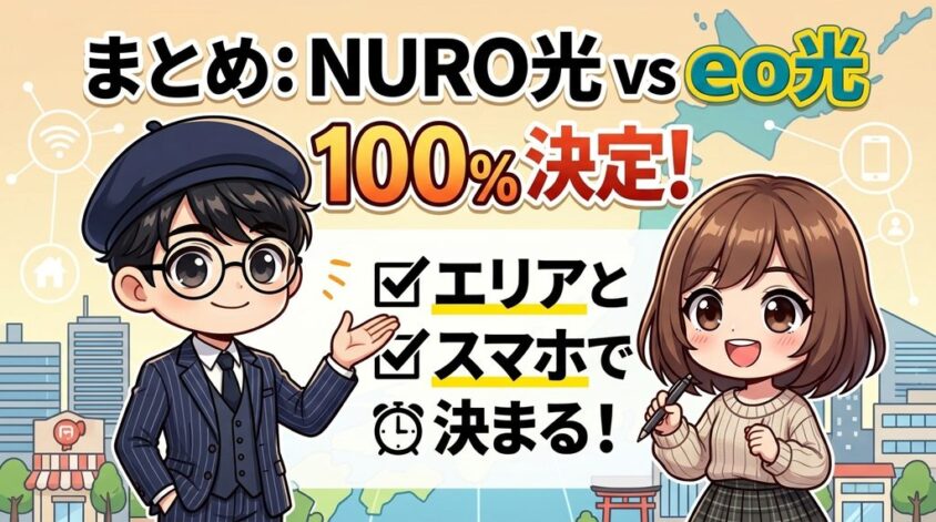 まとめ：NURO光とeo光の選び方を3分で判断する最終チェックリスト