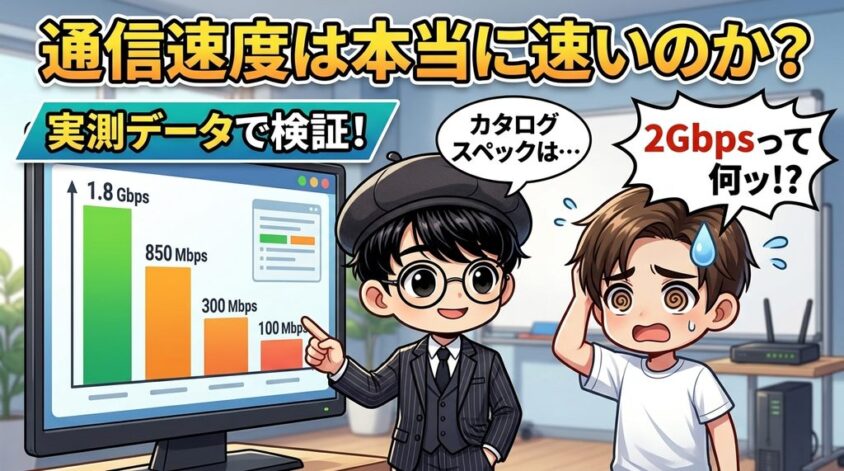 通信速度は本当に速いのか？実測データで検証