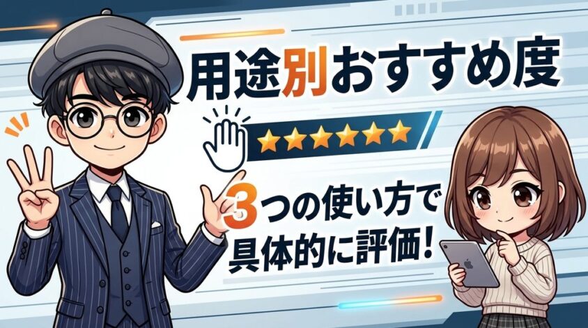 用途別おすすめ度
